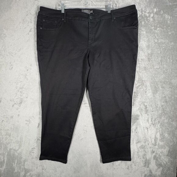 Torrid Jeans Women 26 Short Black Luxe Skinny Casual Neutral Minimal Grunge Punk - Picture 2 of 11